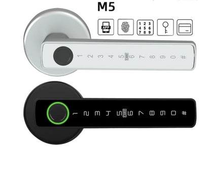 Fingerprint Door Lock Digital Electronic Lock with Password/Key/IC Card/ Smartlife/ Tuya APP Unlock