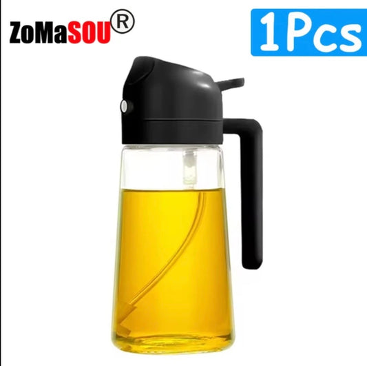 New!1 Pcs 2in1 black Oil Dispenser Bottle