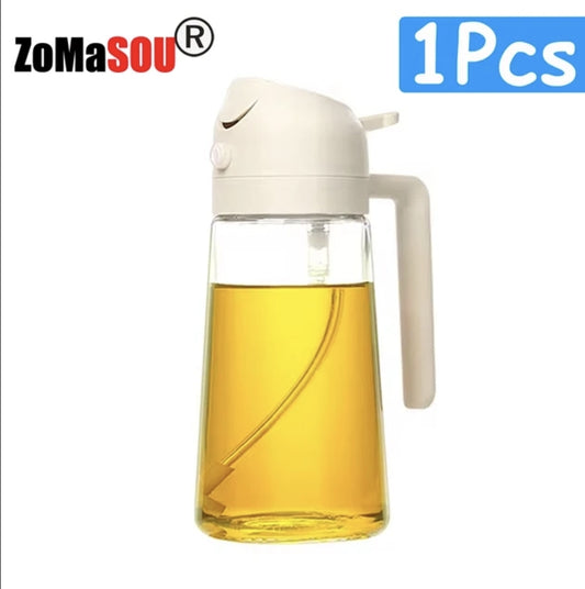 New!1 Pcs 2in1 white Oil Dispenser Bottle