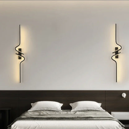 Modern Minimalist Strip Led Wall Light Bedroom Lights