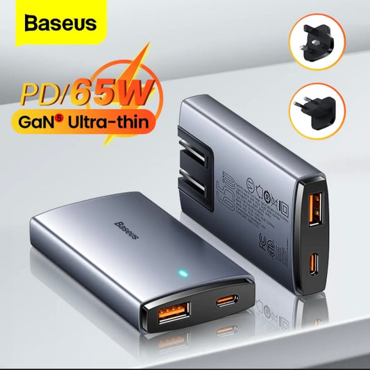 Baseus 65W GaN5 quick charger for type C PD USB