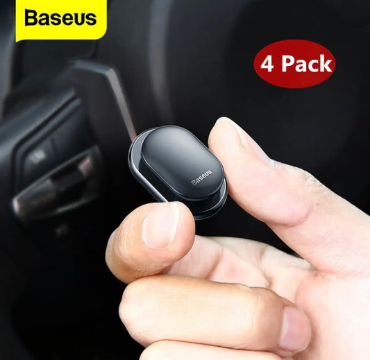 Basues 4pc car clips for wire organizer and for key wall hanger