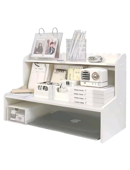 1pc Assembly Large Double-layer Desktop Multifunctional Storage Rack